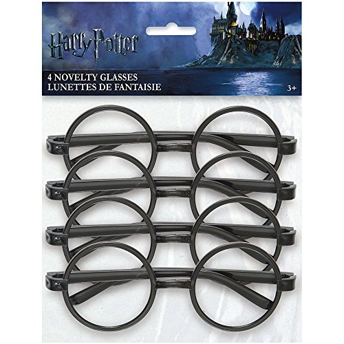 Unique- Harry Potter Regalitos para Fiesta-Gafas de Novedad-DiseÃ±o Paquete de 4 (59071)